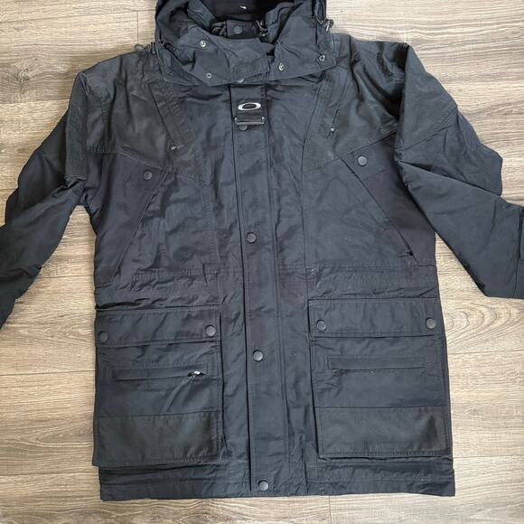 Vintage 90s Oakley Software Utility Tech Heavy jacket mask ski size XL - Picture 2 of 10